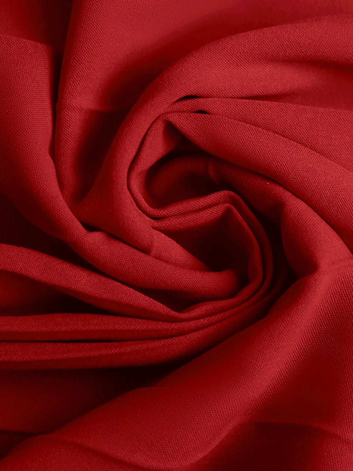 Red Off-Shoulder Ruffle Long-Sleeve Pleated Midi Dress