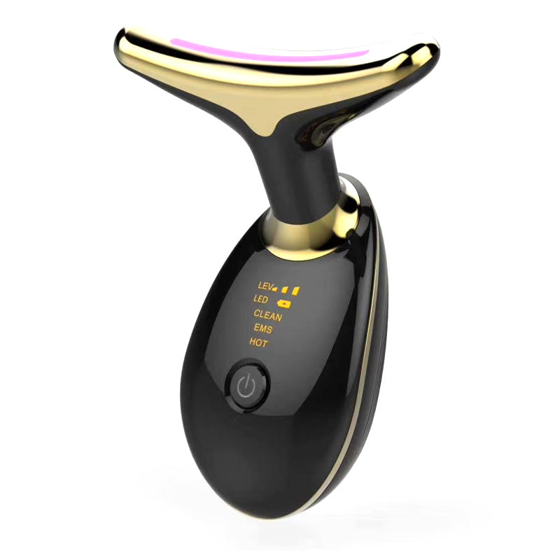 Luxury EMS Thermal Neck Lifting & Tightening Massager — Microcurrent Skin Renewal & 3-Color LED Photon Therapy — Eliza & Tuan