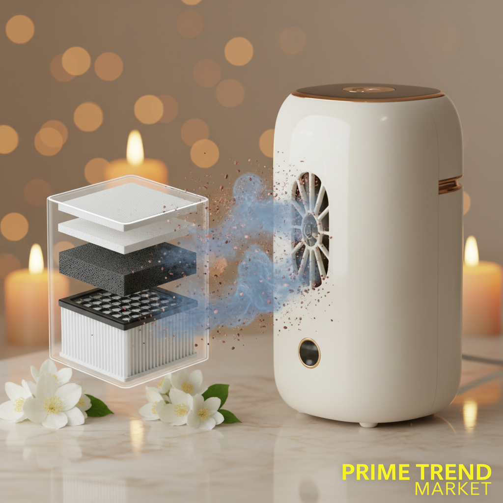 Car HEPA Air Purifier Ionizer | True HEPA 3-Stage Filter | PM2.5 Monitor | Auto Mode | 26dB — Prime Trend Market