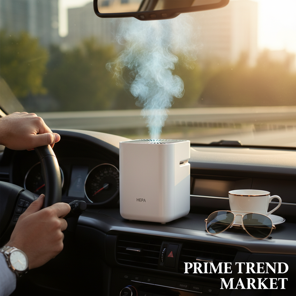 Car HEPA Air Purifier Ionizer | True HEPA 3-Stage Filter | PM2.5 Monitor | Auto Mode | 26dB — Prime Trend Market