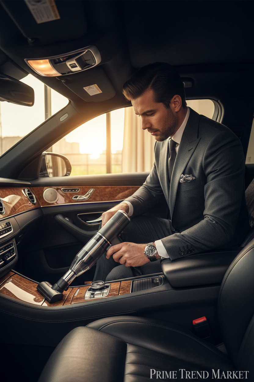 Car Clean & Charge Bundle | Wireless Car Vacuum + QI2.0 Car Wireless Charger — Prime Trend Market