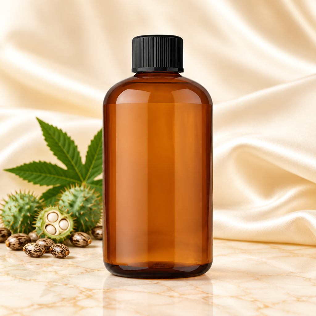 Castor oil bottle