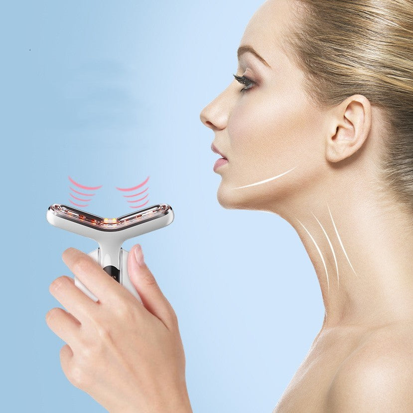 Luxury EMS Vibration Neck Beauty Massager — Skin Rejuvenation, Lifting & Firming Device — Eliza & Tuan