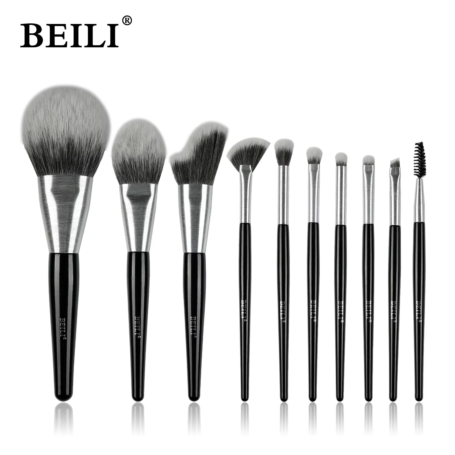 10-Piece Rose Gold Luxury Vegan Makeup Brush Set — Contour & Blush Brushes — Prime Trend Market