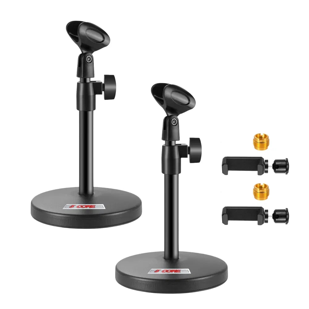 5Core 3-in-1 Desktop Mic Stand — Adjustable Microphone & Phone Holder — Prime Trend Market