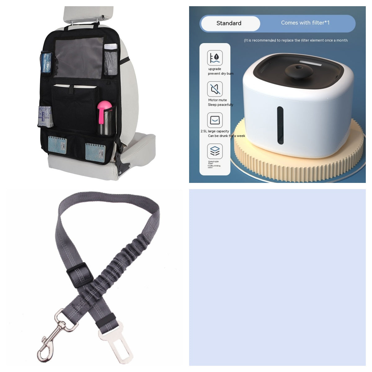 Luxury Smart Pet Water Fountain — Auto-Circulation, LED Light, 7 Colors & 4 Styles — Prime Trend Market