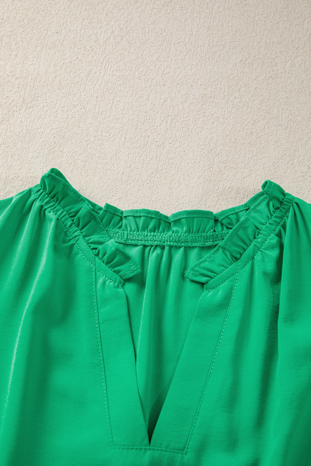Ruffled Tiered Puff-Sleeve Maxi Dress