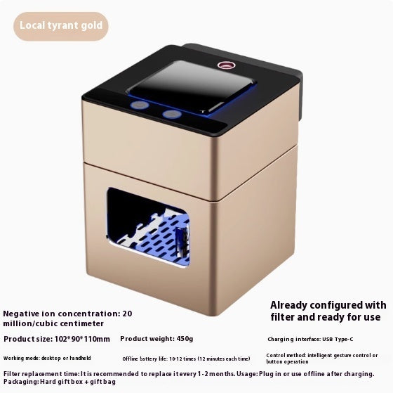 PureAsh™ Smart Smokeless Ashtray & Air Purifier — High-End Home Odor Eliminator — Prime Trend Market