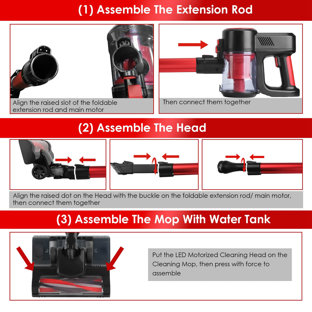 VacuElite™ Cordless 4-in-1 Stick Vacuum & Mop — 12000Pa, LED Light, 180° Foldable, 30-Min Runtime — Eliza & Tuan