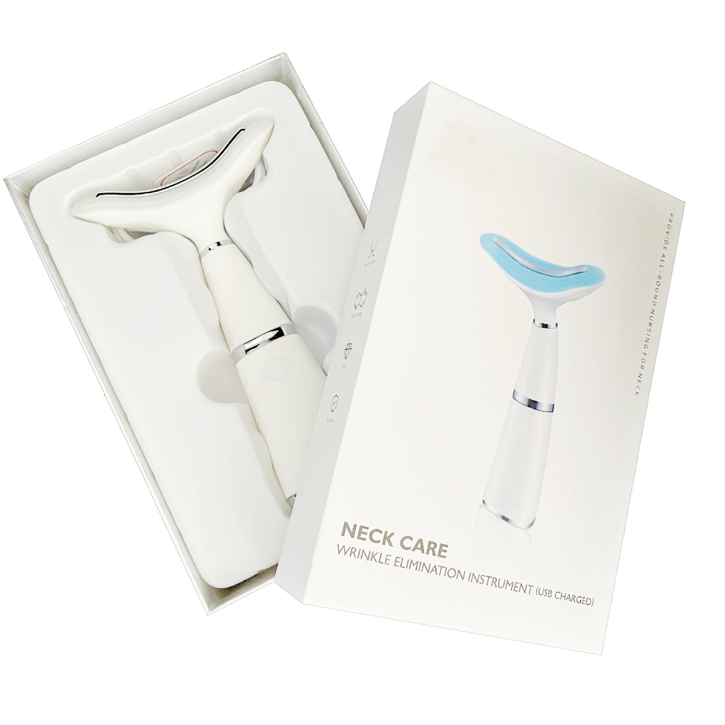 Luxury Neck Lifting & Firming Massager — EMS Color Light Therapy, Nasolabial Line Reducer & USB Rechargeable Beauty Device — Eliza & Tuan