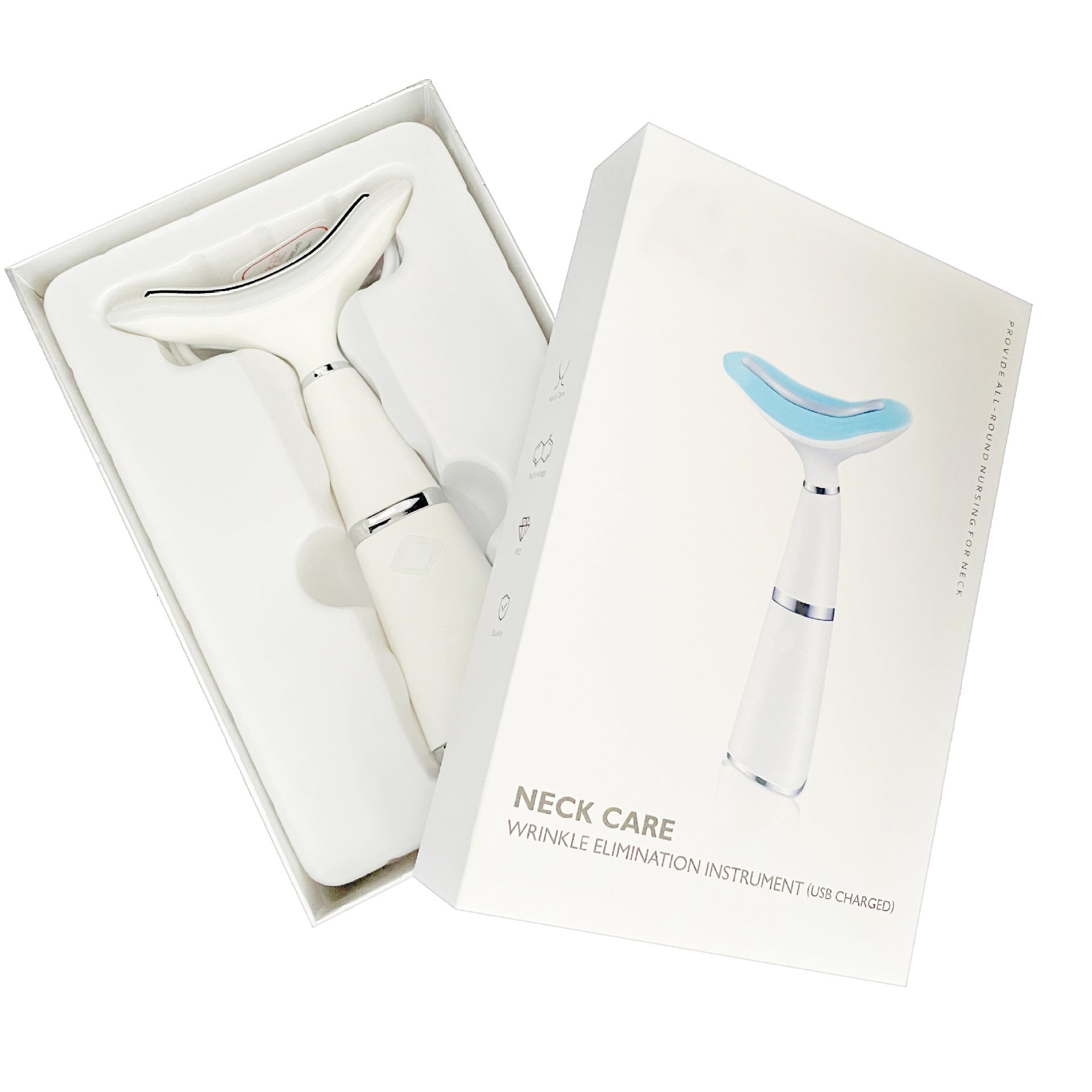 Luxury Neck Lifting & Firming Massager — EMS Color Light Therapy, Nasolabial Line Reducer & USB Rechargeable Beauty Device — Eliza & Tuan