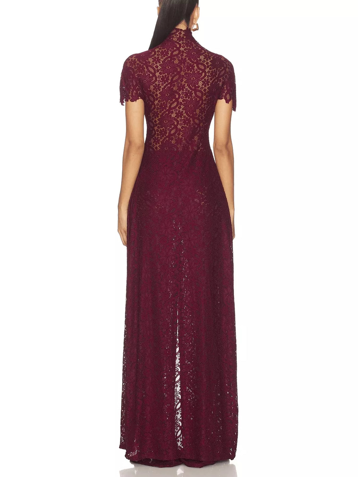 Elegant Lace Short Sleeve Top and Pants Set