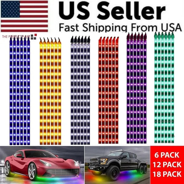 Waterproof 12V LED Underbody Strip Lights for Car & Motorcycle — Prime Trend Market