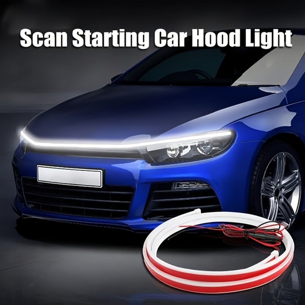 Universal 12V Car LED Hood Light Strip – 59in Dynamic Daytime Running Light | White DRL — Prime Trend Market
