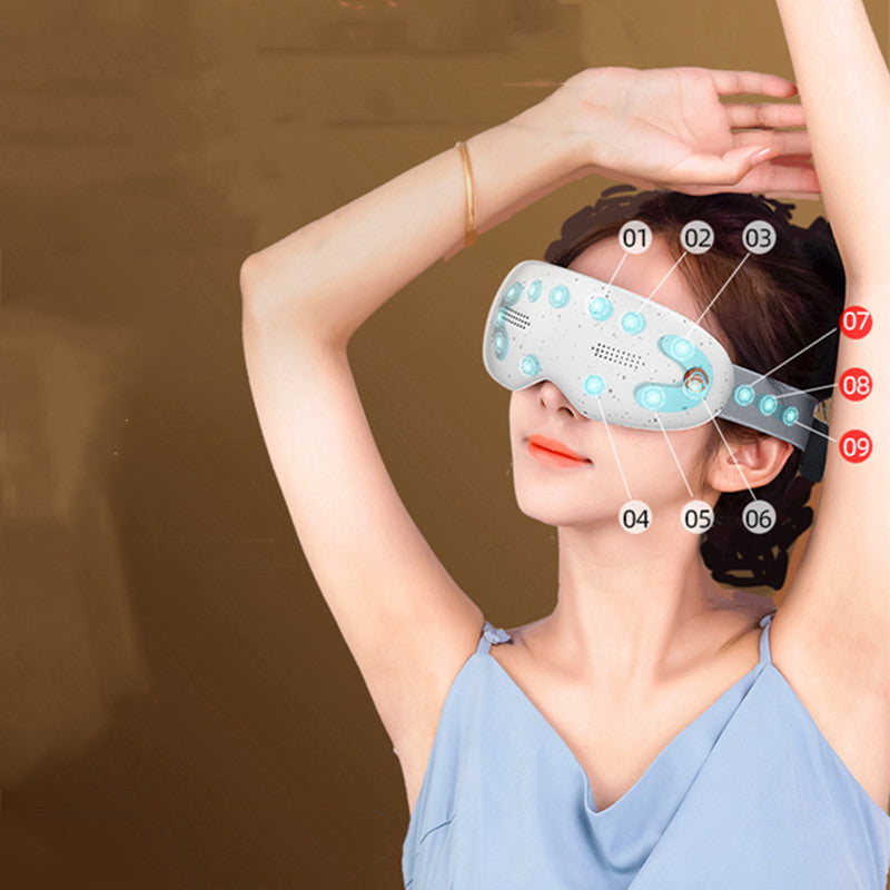Luxury Smart Eye Massager — Hot Compress, Vibration Therapy & Fatigue Relief, USB Rechargeable — Prime Trend Market