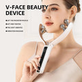 V-Roller EMS Red & Blue Dual-Wave Face Lifting & Slimming Device — Micro Current Tightening Beauty Tool — Eliza & Tuan