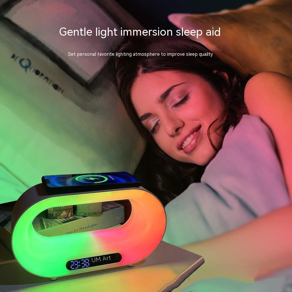 3-in-1 RGB APP-Controlled Night Light | 15W Wireless Charger & Smart Alarm Clock — Prime Trend Market