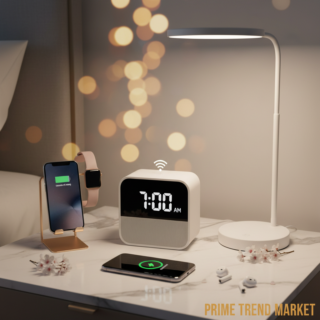 Charging Hub Flat Lay