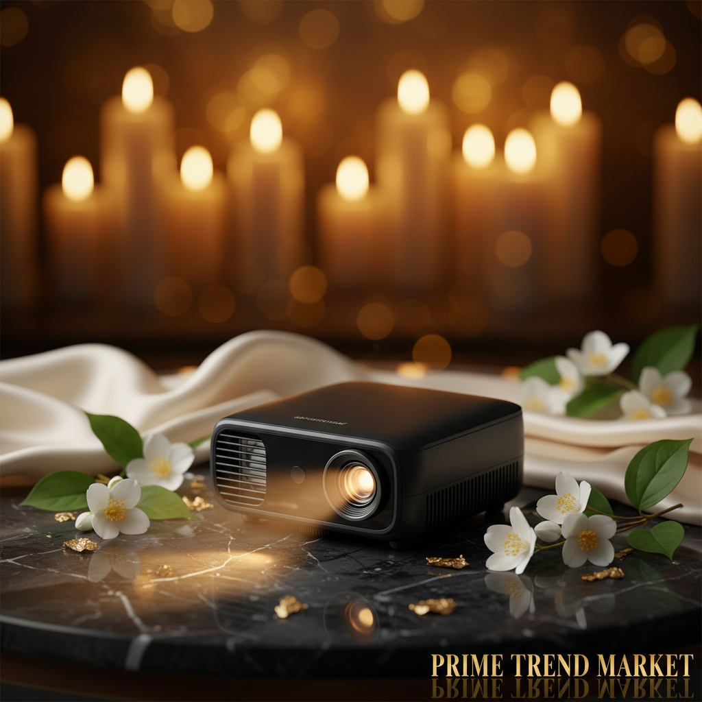 CinemaMax™ HD Portable Projector — Wireless & Wired Screen Mirror | Movie Night Gift — Prime Trend Market