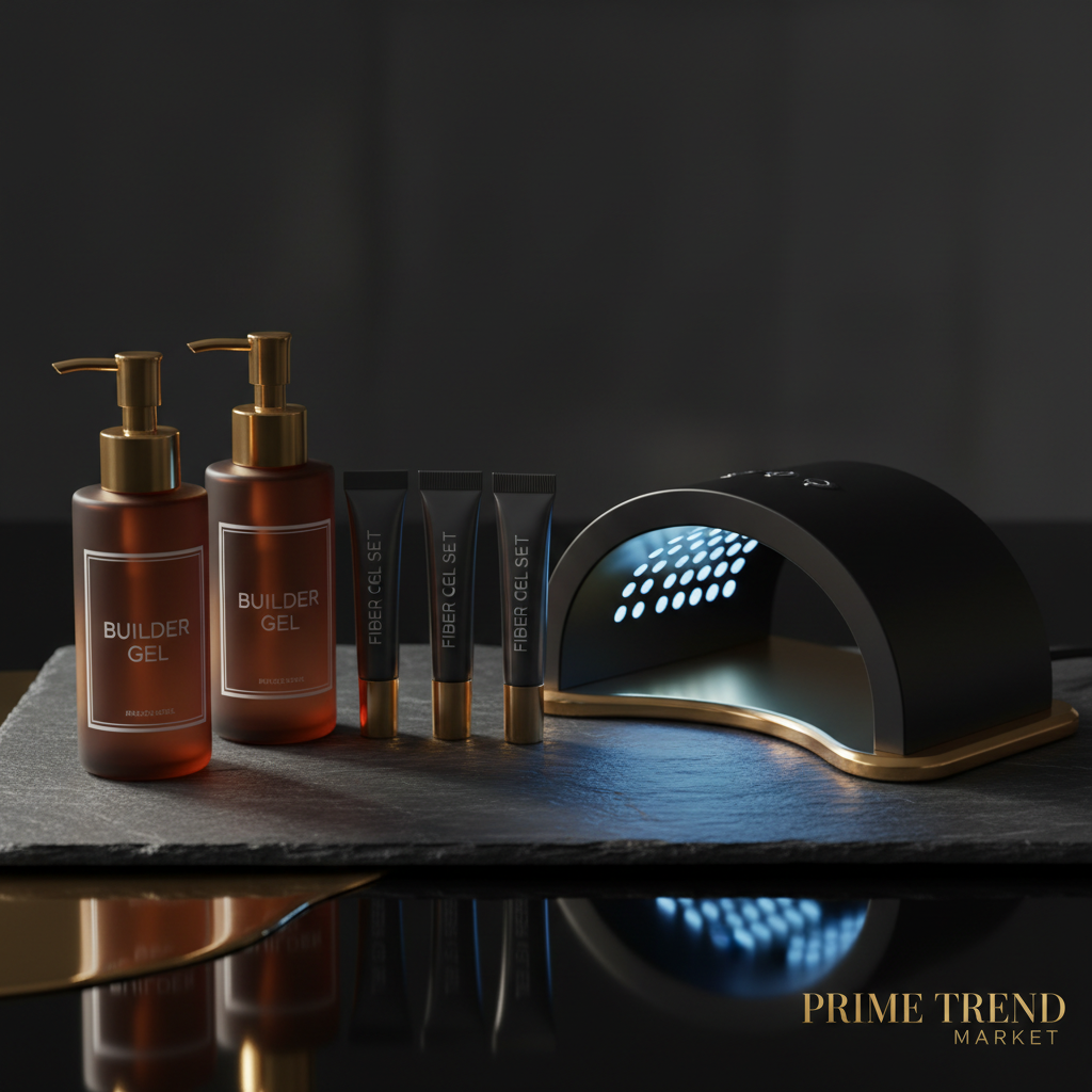 Nail Studio Starter Set — Press-On Nails, Builder Gel & UV LED Lamp — Prime Trend Market