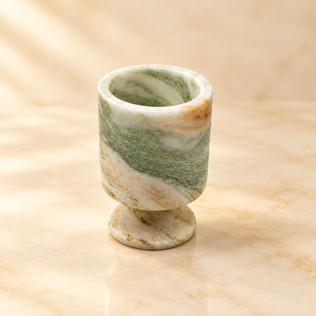 Clean studio image of the stone aroma candle holder