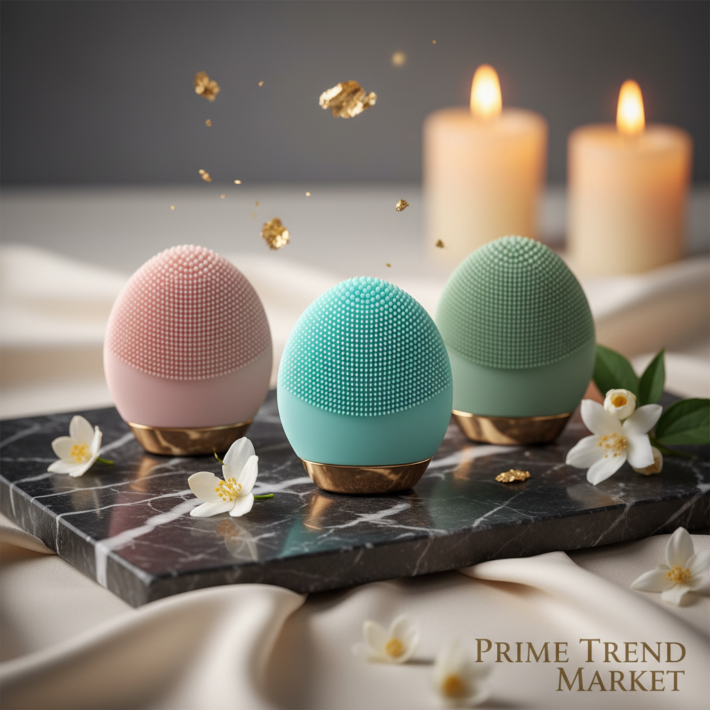 Luxury Mini Silicone Electric Face Cleansing Brush — Sonic Vibration Deep Pore Cleanser — Prime Trend Market