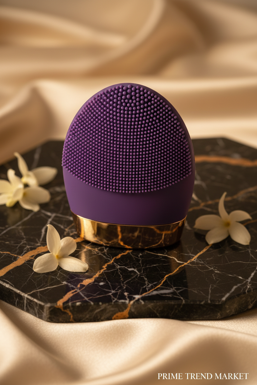 Luxury Mini Silicone Electric Face Cleansing Brush — Sonic Vibration Deep Pore Cleanser — Prime Trend Market