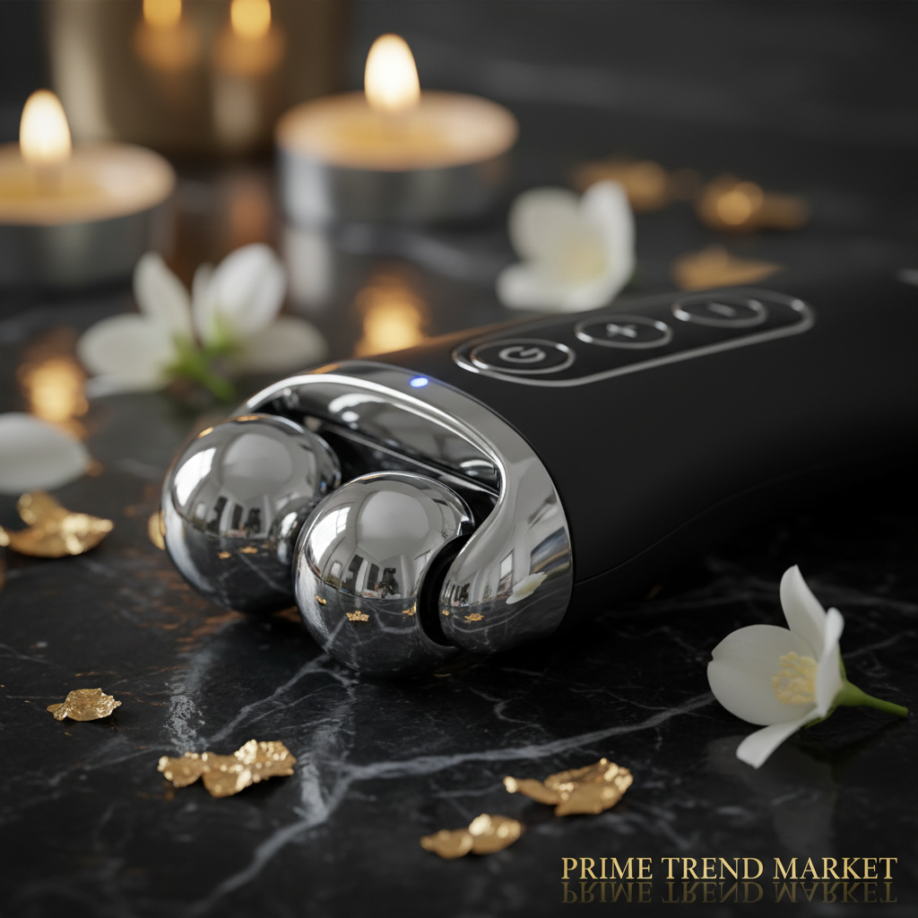 5-in-1 Micro Current Facial Lifting Roller — EMS V-Face Tightening & Rejuvenation Beauty Device — Eliza & Tuan