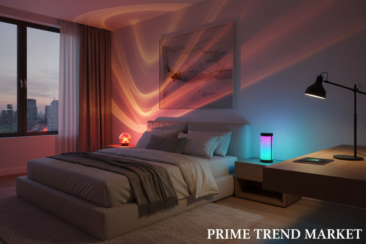 Home Vibe Bundle | Sunset Projection Lamp + RGB Gaming Speaker + LED Desk Lamp Charger — Prime Trend Market