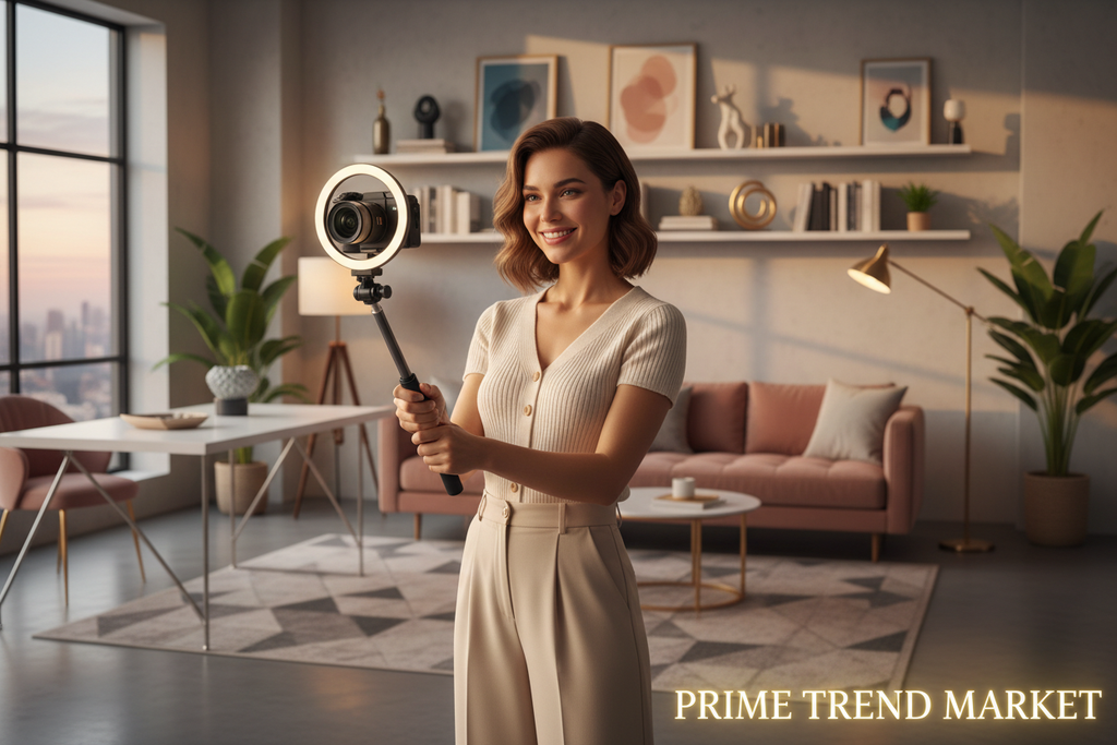 Vlogger Starter Kit | 4K Vlogging Camera + Selfie Stick Tripod + Magnetic Power Bank — Prime Trend Market
