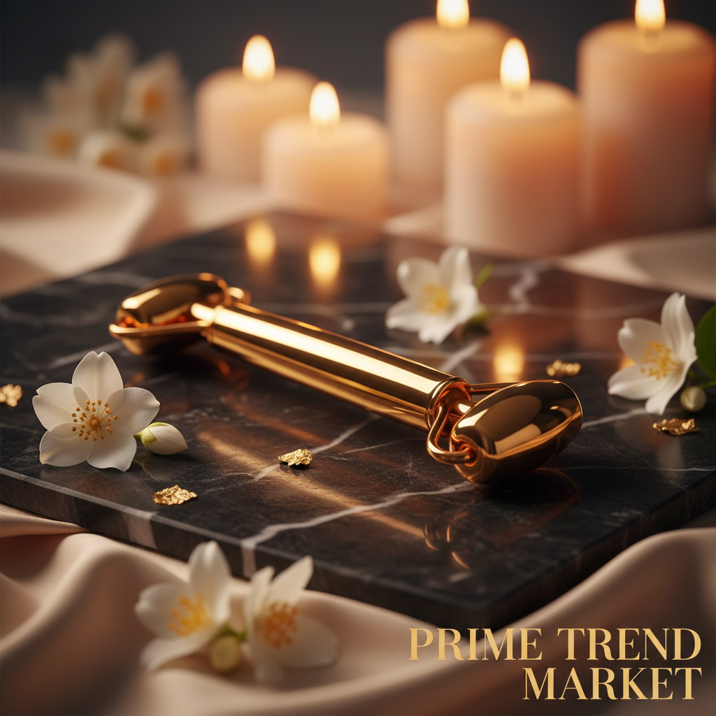 Luxury Ice Facial Massage Roller — Stainless Steel Cryo Stick for Face Lifting, Cooling & Skin Toning — Prime Trend Market