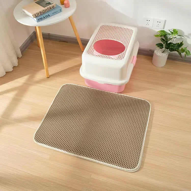 Premium Waterproof EVA Cat Litter Pad — Double Layer, Honeycomb Anti-Tracking, Easy Clean — Prime Trend Market
