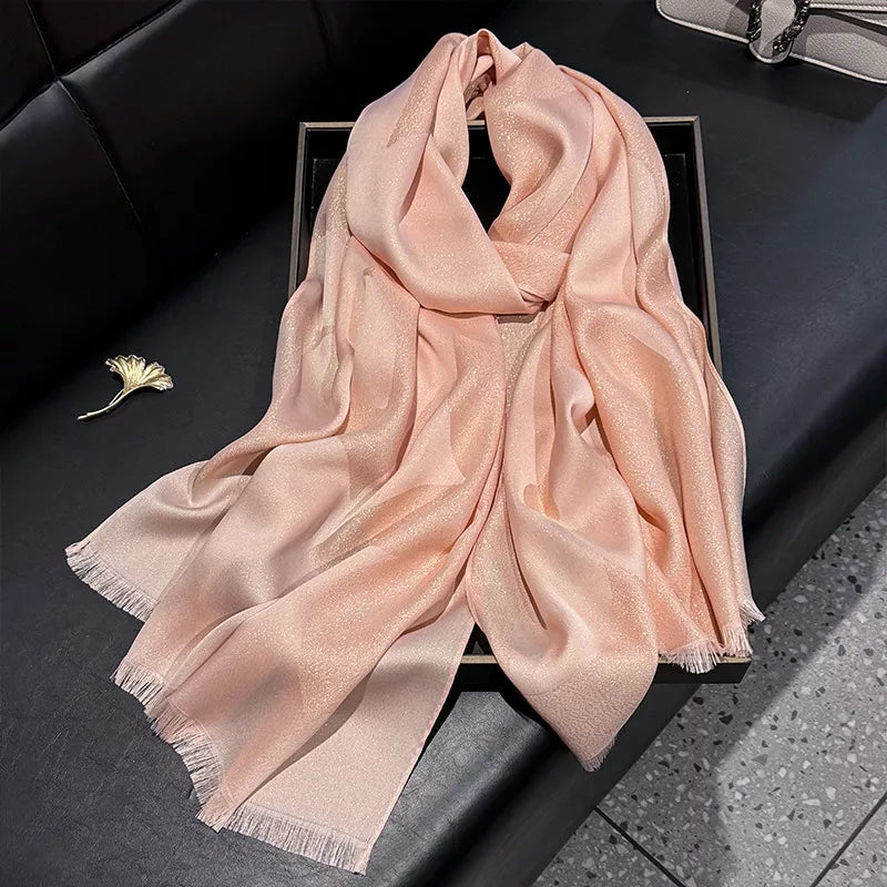 Lightweight Raw-Hem Scarf