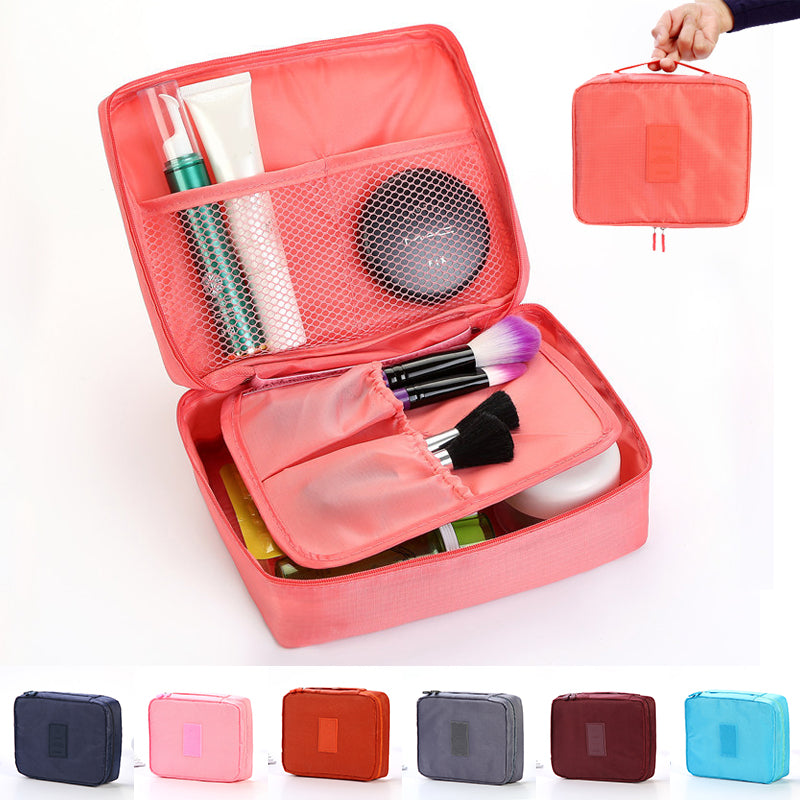 Waterproof Travel Cosmetic Bag — Multi-grid Divider Toiletry & Makeup Organizer — Prime Trend Market