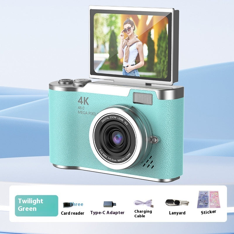 FlipShot™ HD Flip-Screen Vlog Camera — Entry-Level Digital Cam in 14 Pastel Colors — Prime Trend Market