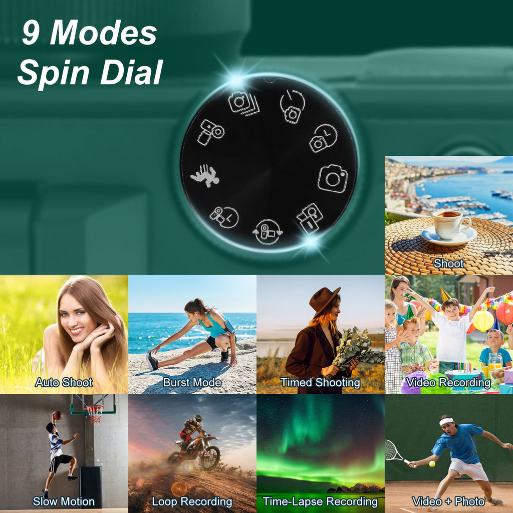 5K WiFi Vlogging Camera with Flip Screen, Fill Light & 2 Batteries — Prime Trend Market