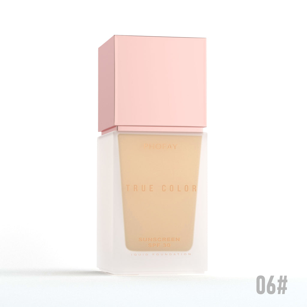 Matte Sunscreen Liquid Foundation SPF 30 — Full Coverage & Sun Protection | 6 Shades — Prime Trend Market