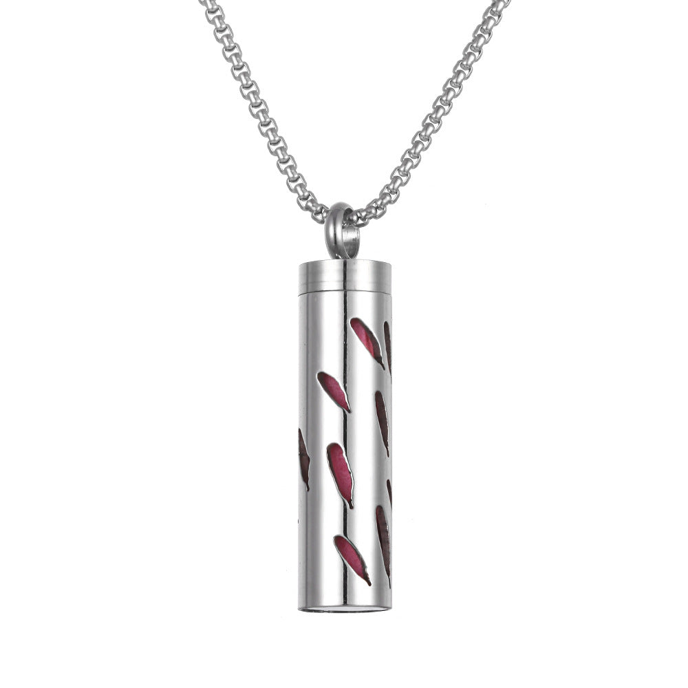 Aromatherapy Essential Oil Pendant Necklace — Titanium Steel Diffuser Locket | 16 Styles + Cotton Pads — Prime Trend Market