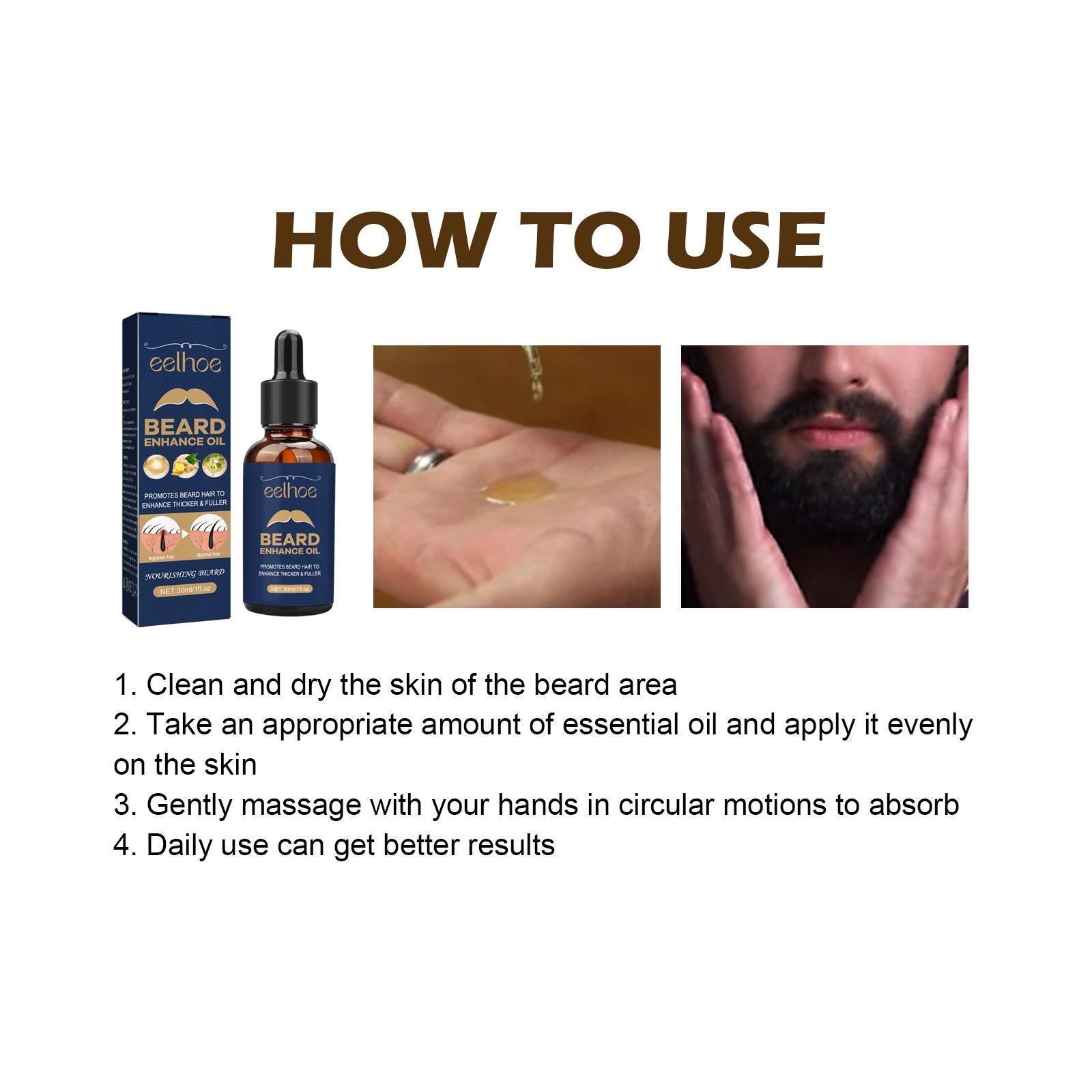 EELHOE Beard Care Oil — Strengthen, Nourish & Moisturize | Beard Growth Serum for Men | 60g — Prime Trend Market