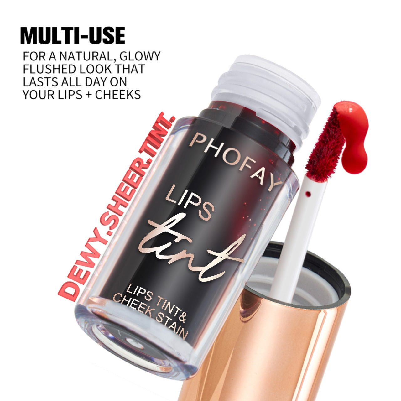 PHOFAY Lip Tint — Long-Wearing Buildable Color for Lips & Cheeks — Prime Trend Market
