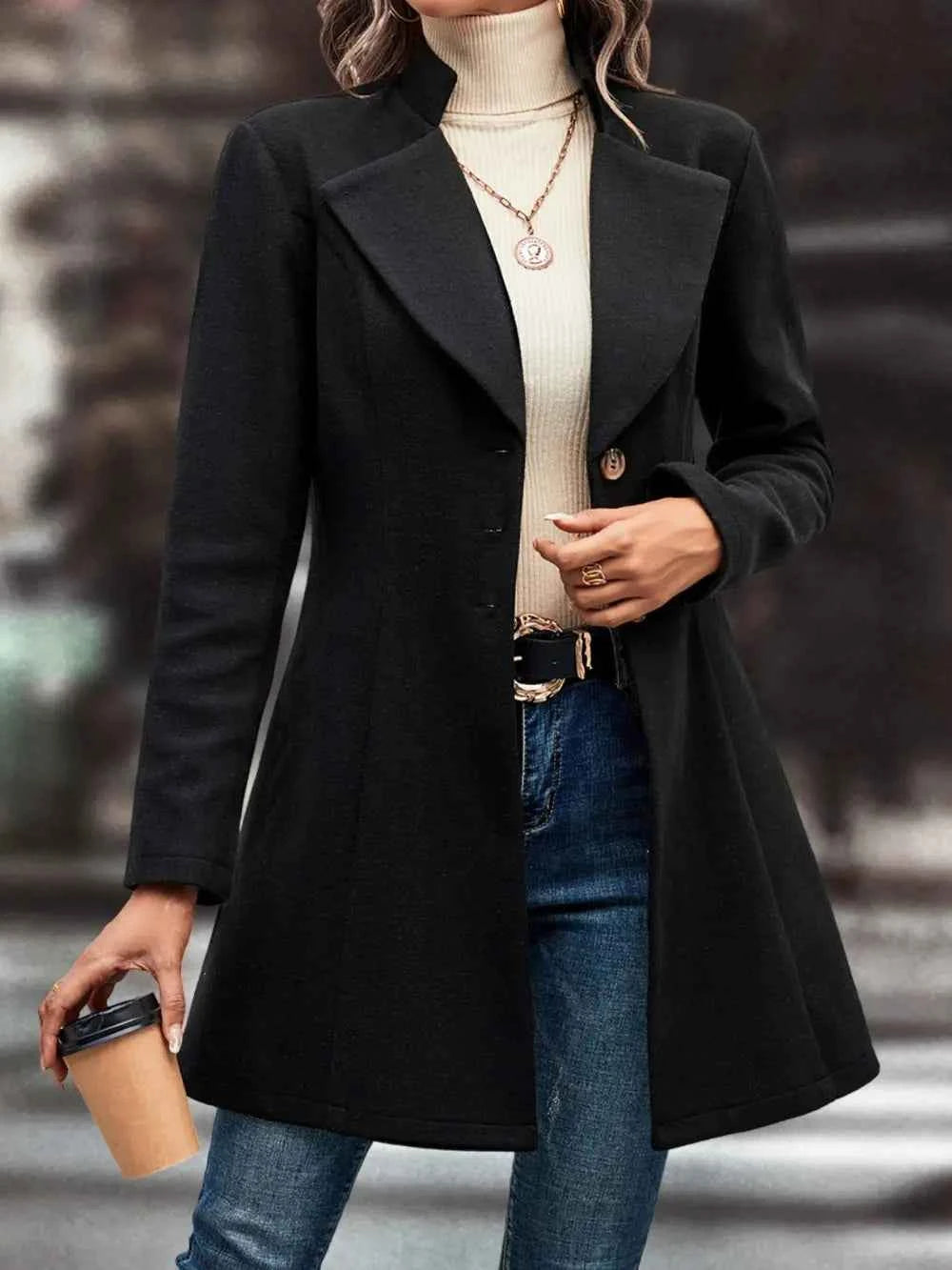 Button-Up Longline Coat