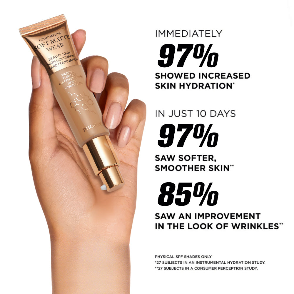 Full Coverage Foundation — Oil-Controlling, Lightweight & Flawless | 10 Shades — Prime Trend Market
