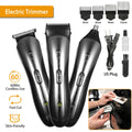Men's 4-in-1 Electric Grooming Kit | Hair Clipper, Beard Trimmer, Shaver & Nose Trimmer | 60-Min Runtime | Rechargeable — Prime Trend Market