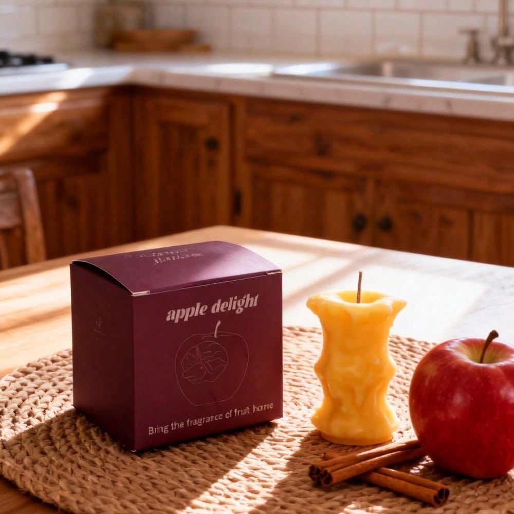 Apple-Shaped Scented Candle — Hyper-Realistic Fruit Design | Novelty Gift Candle for Home, Birthdays & Holidays — Prime Trend Market