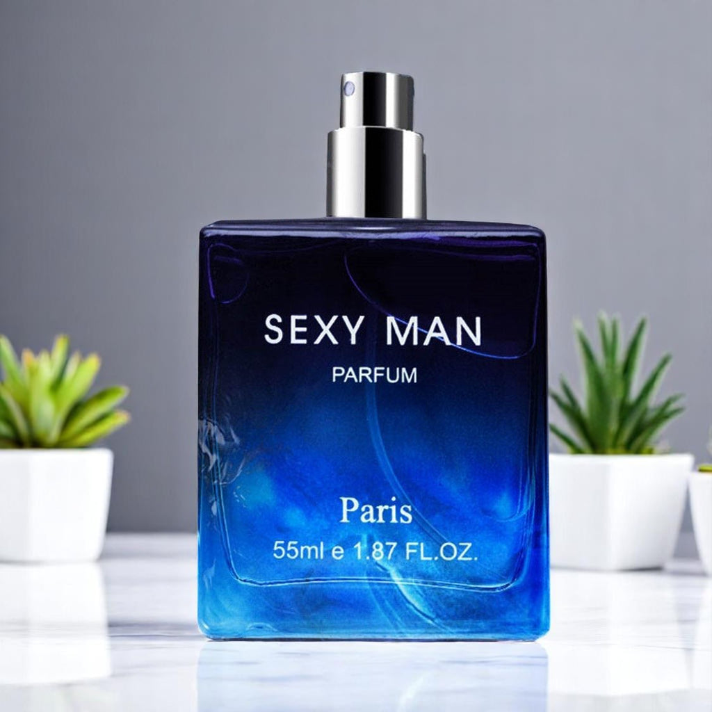 Men's Niche Long-Lasting Fragrance Perfume — Bold Black & Electric Blue for Him — Prime Trend Market