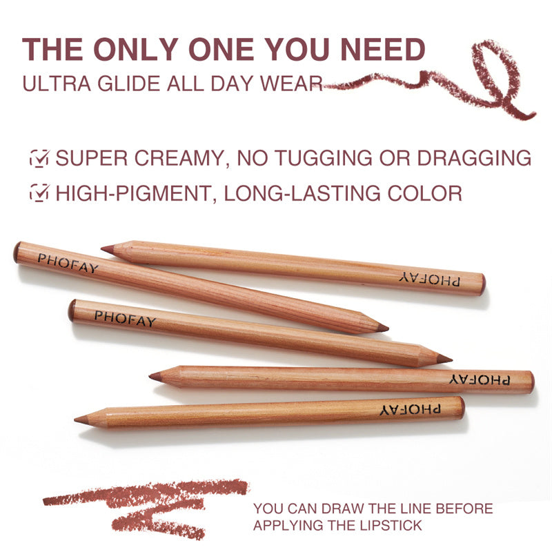 PHOFAY Nude Lipliner Kit — 12 Shades, Long-Lasting Matte Lip Liner Set — Prime Trend Market