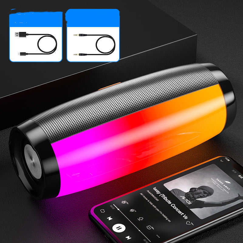 BassGlow™ RGB Bluetooth Speaker — Wireless Portable Bass Sound with Neon Light Show — Eliza & Tuan