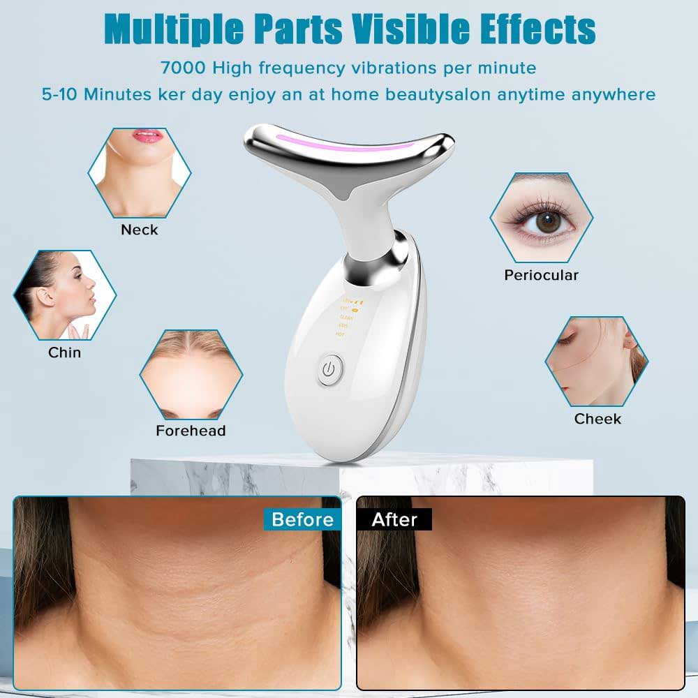 Luxury Dolphin Face & Neck Sculpting Massager — 3-Mode LED EMS Heat Therapy for Jawline & Double Chin — Eliza & Tuan
