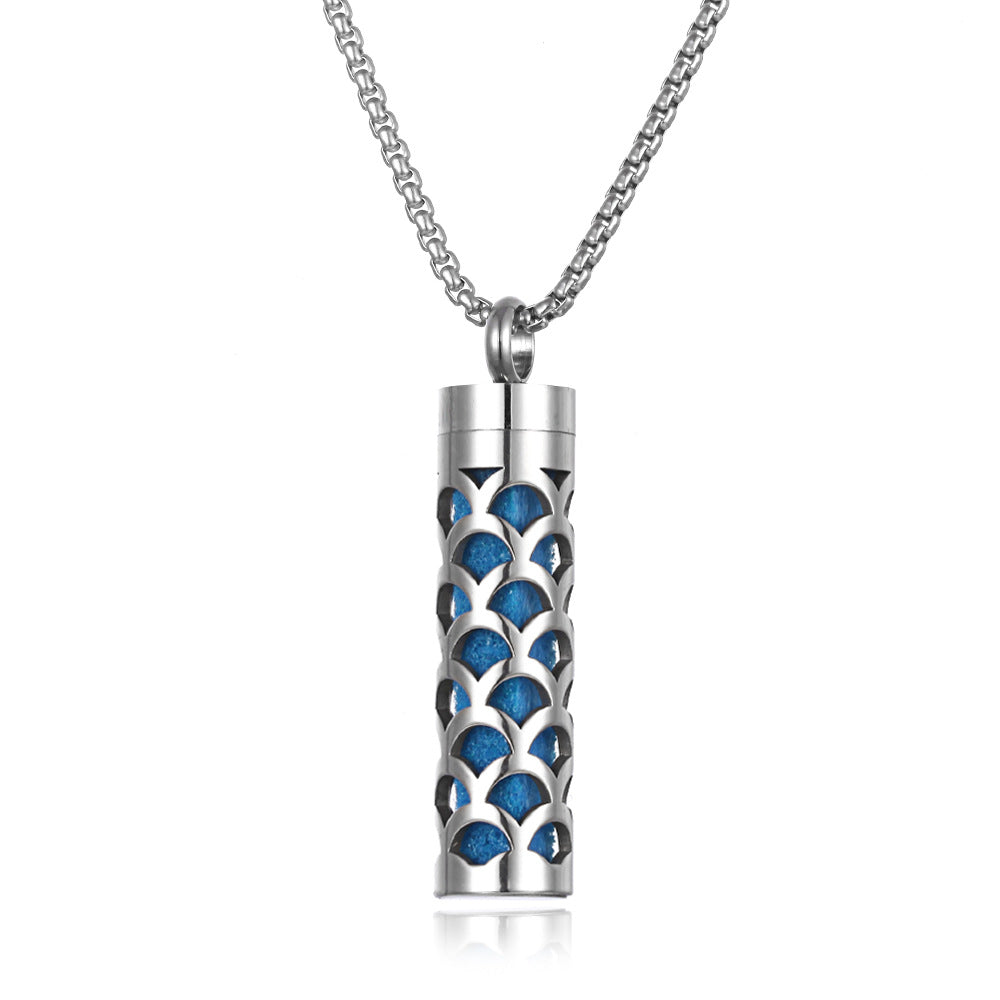 Aromatherapy Essential Oil Pendant Necklace — Titanium Steel Diffuser Locket | 16 Styles + Cotton Pads — Prime Trend Market