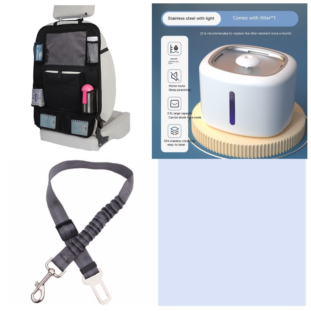 Luxury Smart Pet Water Fountain — Auto-Circulation, LED Light, 7 Colors & 4 Styles — Prime Trend Market